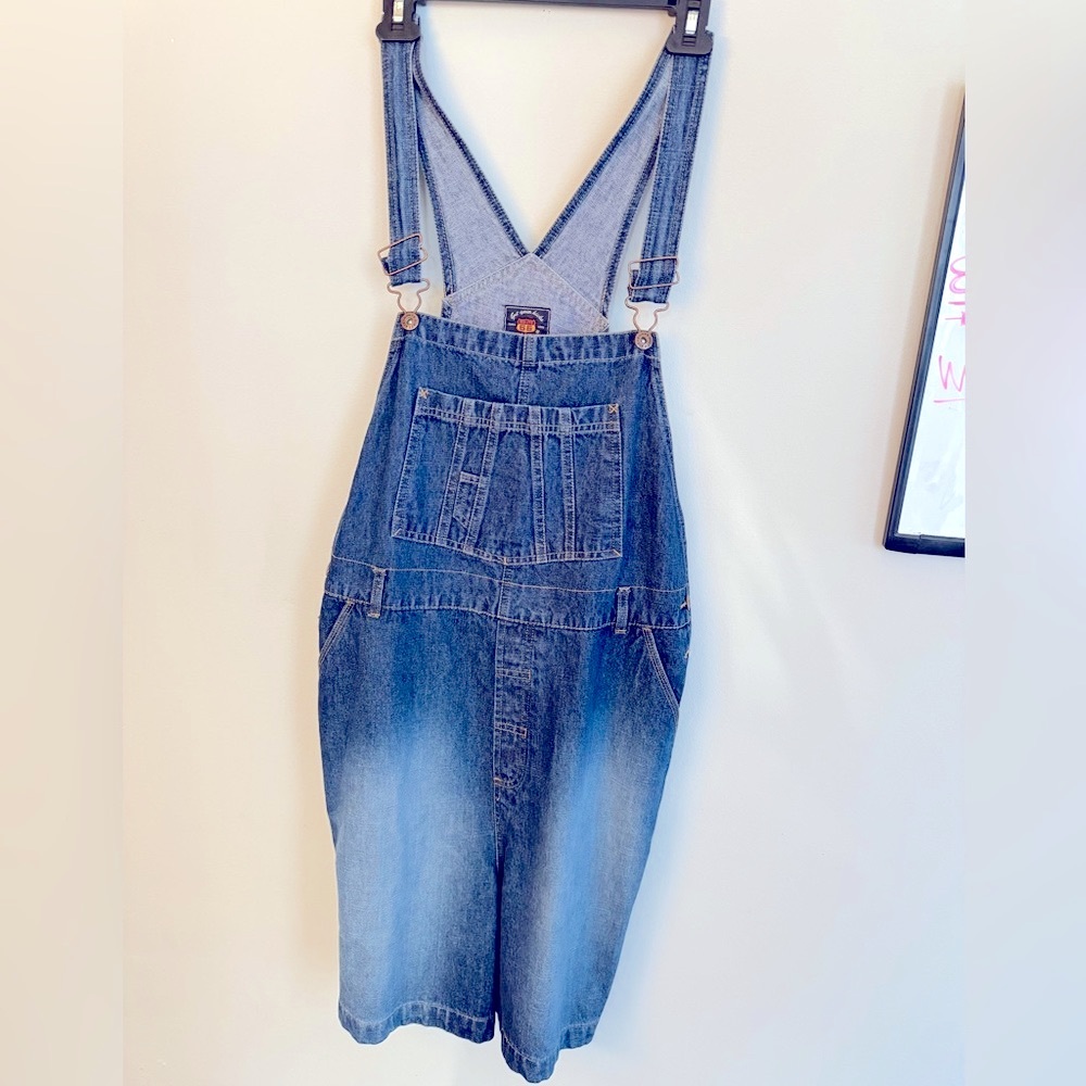 Route 66 Denim Women’s Overall Jean Shorts Size XL